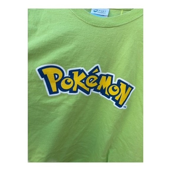 Port & Company Pokémon Volunteer T-Shirt Men's Lime Green 2XL Cotton - Picture 2 of 5